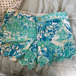 Lilly Pulitzer Blue Buttercup Shorts